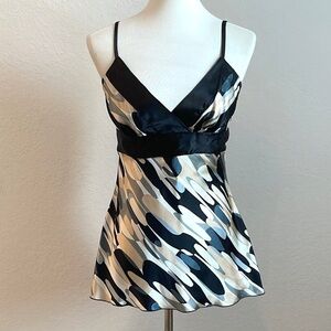 BCX Multicolor Satin Camisole Size Large